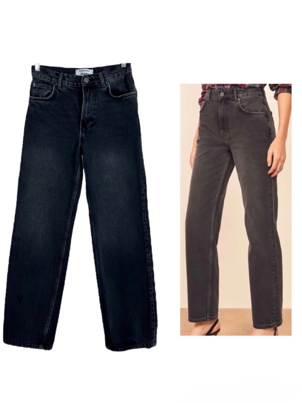 Reformation Vintage High Straight Jean Size 24 Monterey Wash